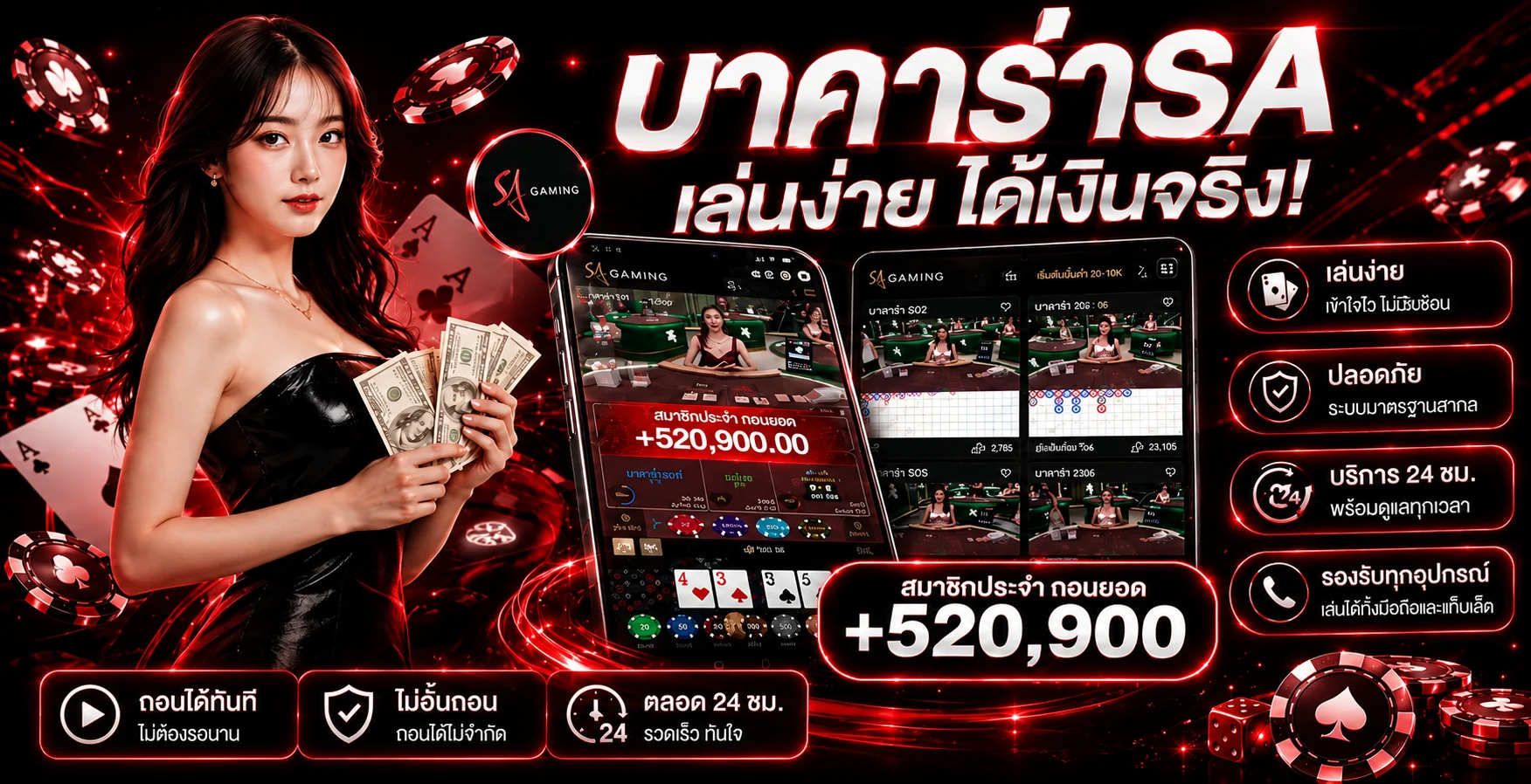 แบนเนอร์ SUCK168 สล็อตพร้อมเกมและตัวละครแฟนตาซี